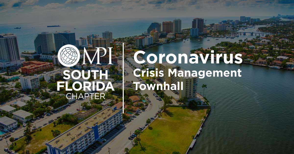 MPI South Florida Chapter Shares Coronavirus Crisis Management
