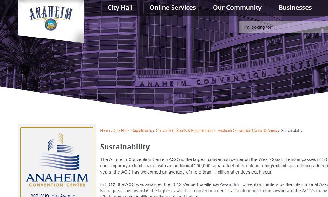 Anaheim Sustainability