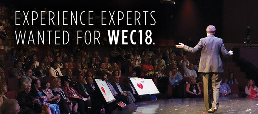 Experienced Conference Speakers Wanted for WEC 2018